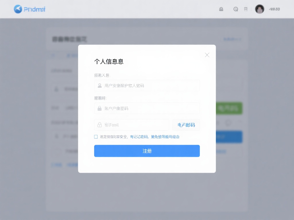 2.填写个人信息
进入注册页面后，您需提供一些基