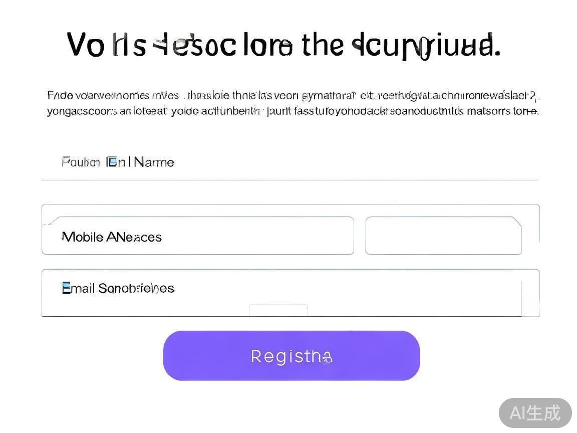 注册页面的填写
打开应用或网站后，点击“注册”按